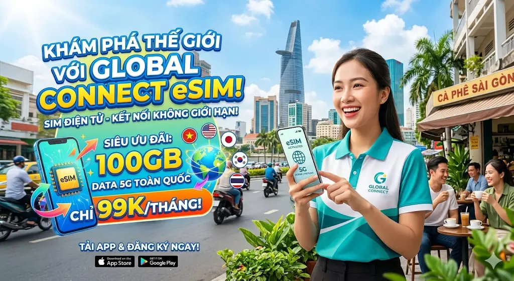 Kham pha chau A - Giam 20% eSIM